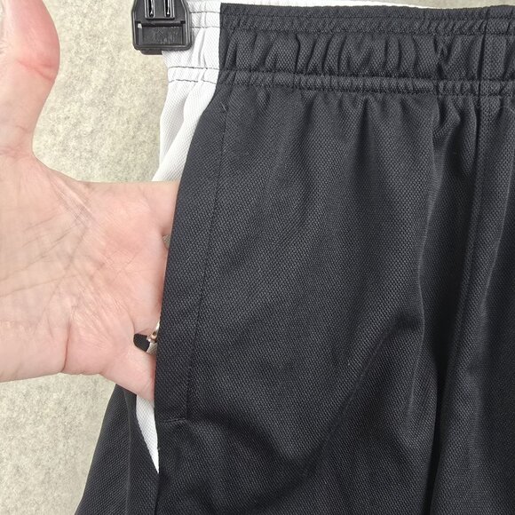 Under Armour Youth XS Loose Fit Athletic Shorts Black & White Mesh Polyester - Picture 4 of 5